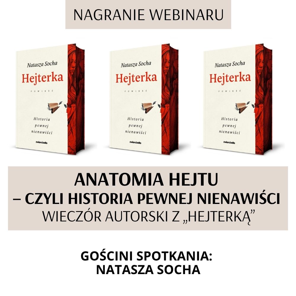 bezpłatne nagranie webinaru „Anatomia hejtu”